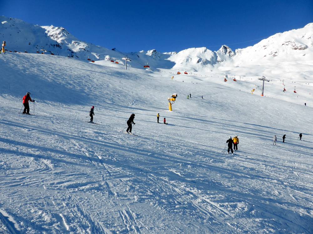 Leichte Pisten am Giggijoch Leichte Pisten am Giggijoch