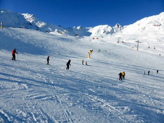 Leichte Pisten am Giggijoch
